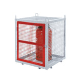 GPC Grenadier Security Cage - Galv'd & Red Doors