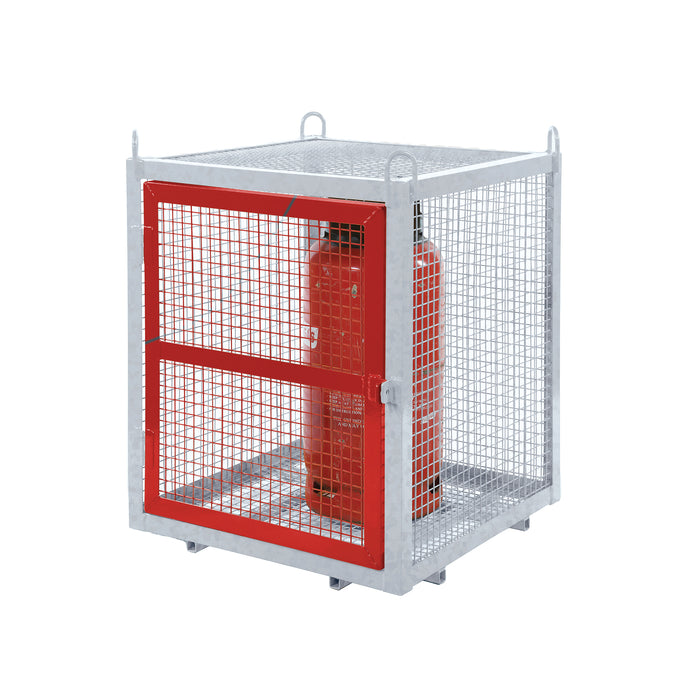 GPC® Grenadier® Security Cage - Galv'd & Red Doors