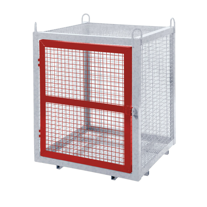 GPC® Grenadier® Security Cage - Galv'd & Red Doors