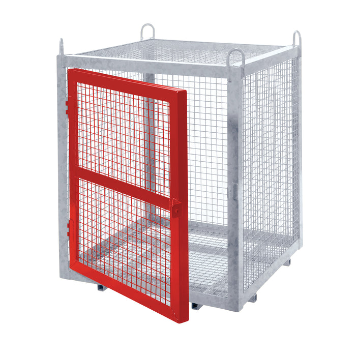 GPC® Grenadier® Security Cage - Galv'd & Red Doors