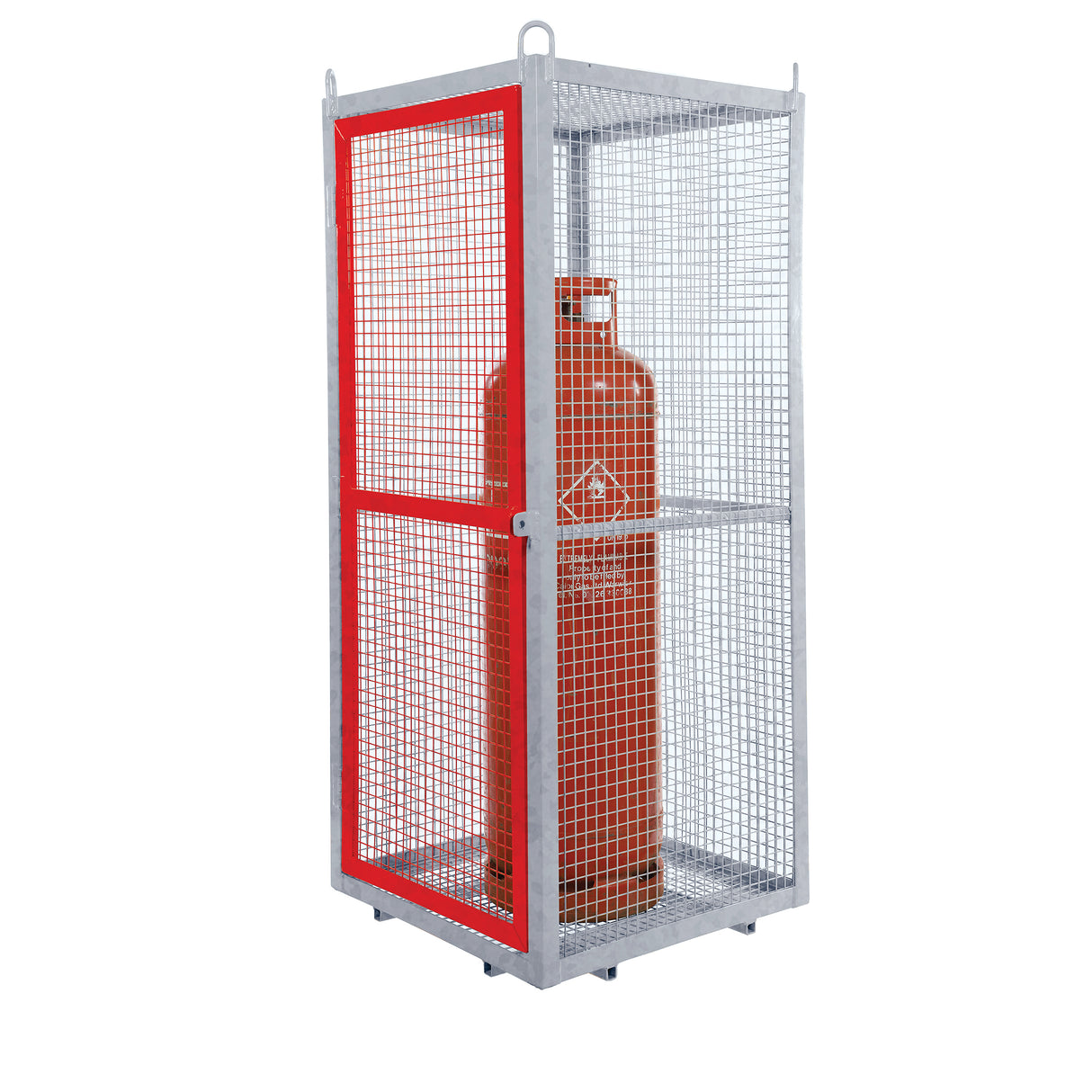 GPC Grenadier Security Cage - Galv'd & Red Doors