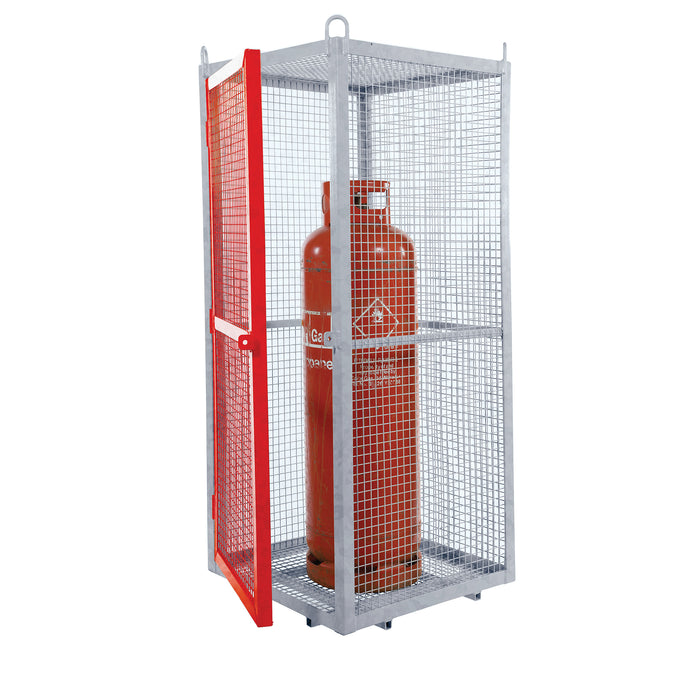 GPC® Grenadier® Security Cage - Galv'd & Red Doors