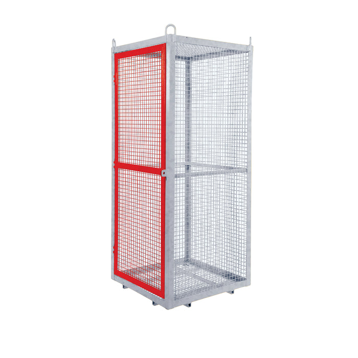 GPC® Grenadier® Security Cage - Galv'd & Red Doors