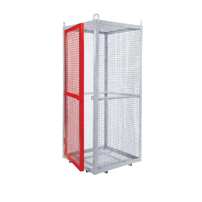 GPC® Grenadier® Security Cage - Galv'd & Red Doors