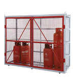GPC Grenadier Security Cage - Galv'd & Red Doors