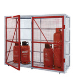 GPC Grenadier Security Cage - Galv'd & Red Doors