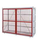 GPC Grenadier Security Cage - Galv'd & Red Doors