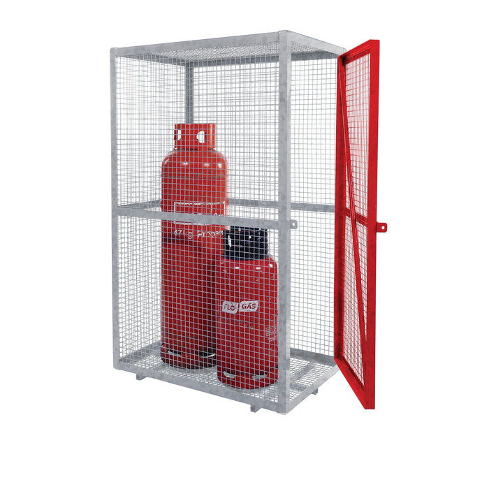 GPC Grenadier Security Cage - Galv'd & Red Doors