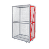 GPC Grenadier Security Cage - Galv'd & Red Doors