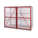 GPC Grenadier Security Cage - Galv'd & Red Doors
