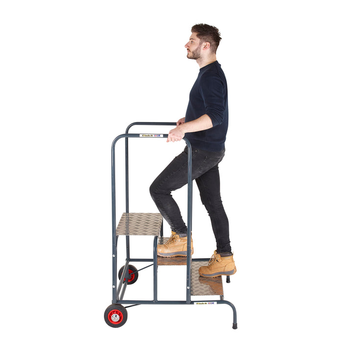 GPC® Climb-It® UK Wide Work Step - 2 Tread - Without Wheels