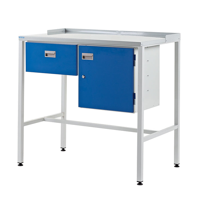 QMP Team Leader Workstations - with Flat Top Drawer & Cupboard