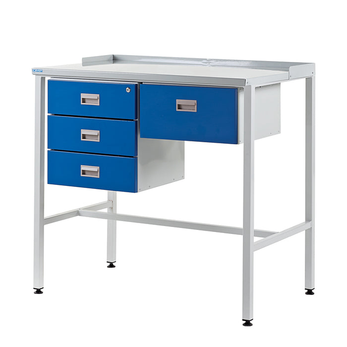 QMP® Team Leader Workstations - with Flat Top Drawer & Cupboard