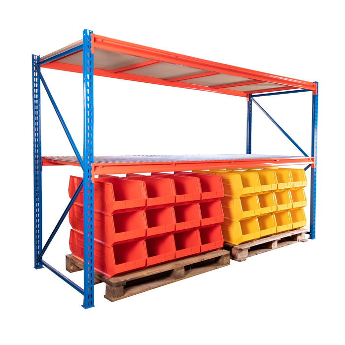 Anco TS Longspan Shelving Starter Bay with 3 levels of Chipboard