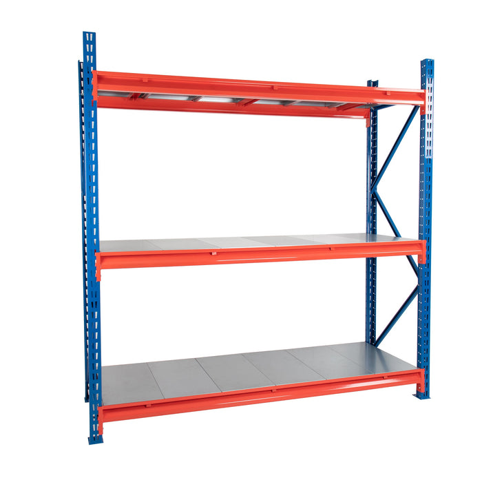 Anco TS Longspan Shelving Extension Bay with 3 levels of Chipboard