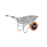 GPC Olympus Wheelbarrow - Black Frame, Black Pan, Pneumatic Wheel With Green Centre