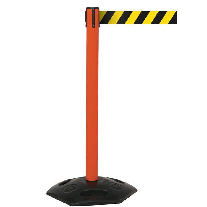 GPC® Obex® Weatherproof Single Belt Barrier - Chevron - 3400 Long