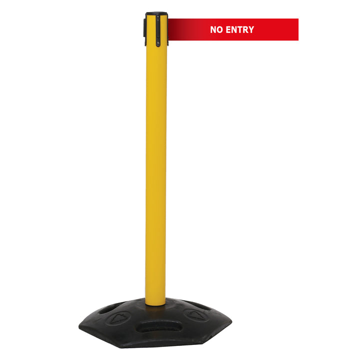 GPC® Obex® Weatherproof Single Belt Barrier - Chevron - 3400 Long