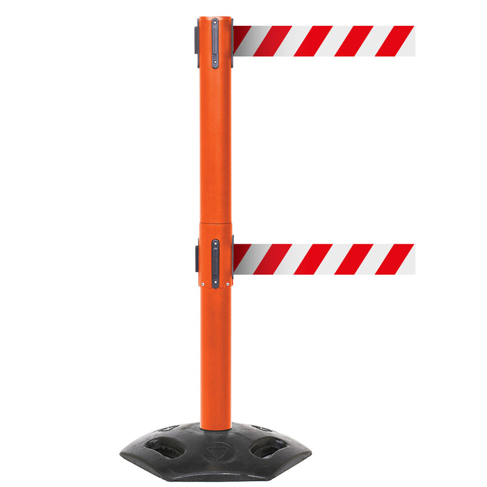 GPC® Obex® Weatherproof Single Belt Barrier - Chevron - 3400 Long