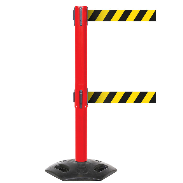 GPC® Obex® Weatherproof Single Belt Barrier - Chevron - 3400 Long