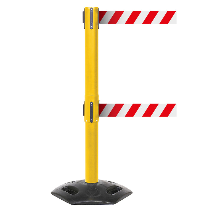 GPC® Obex® Weatherproof Single Belt Barrier - Chevron - 3400 Long