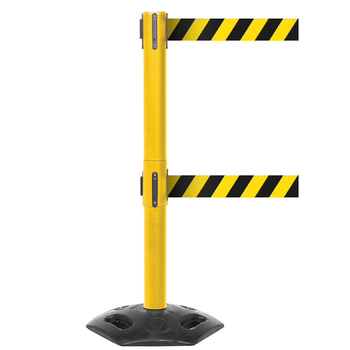 GPC® Obex® Weatherproof Single Belt Barrier - Chevron - 3400 Long