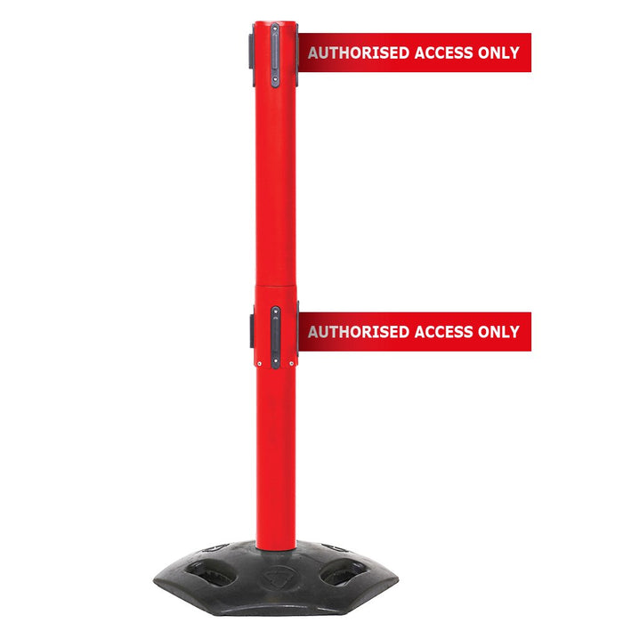 GPC® Obex® Weatherproof Single Belt Barrier - Chevron - 3400 Long
