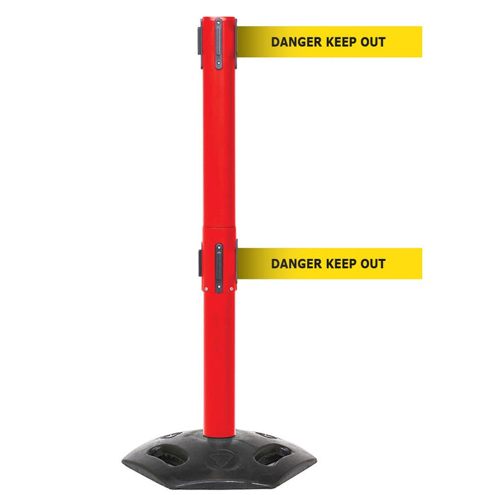 GPC® Obex® Weatherproof Single Belt Barrier - Chevron - 3400 Long