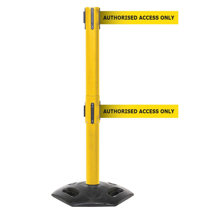 GPC® Obex® Weatherproof Single Belt Barrier - Chevron - 3400 Long