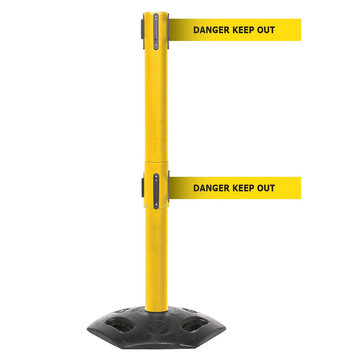 GPC® Obex® Weatherproof Single Belt Barrier - Chevron - 3400 Long