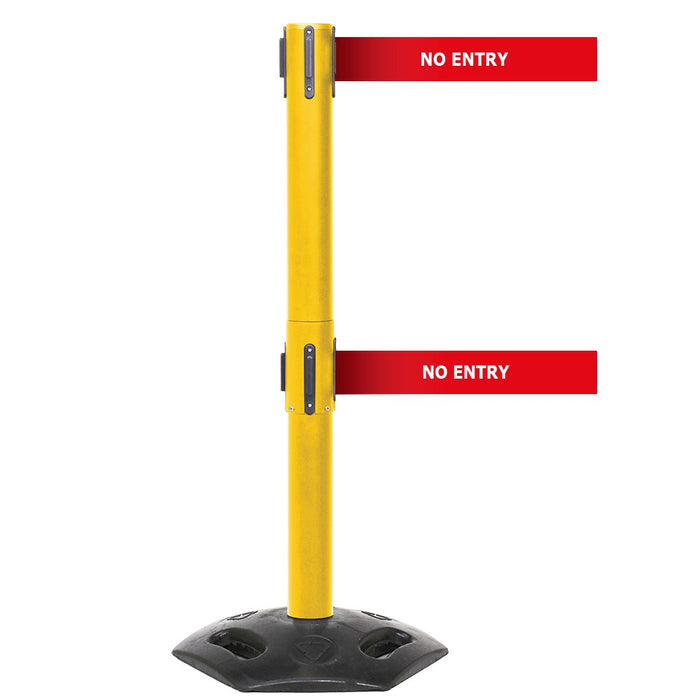 GPC® Obex® Weatherproof Single Belt Barrier - Chevron - 3400 Long