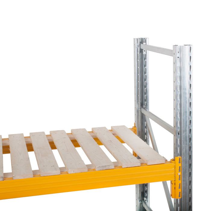 Anco Pallet Racking 2 Bay Run with Wide Beams