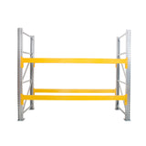 Anco Pallet Racking 2 Bay Run with Wide Beams