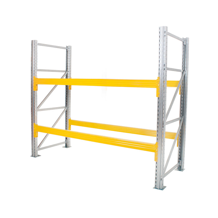 Anco Pallet Racking 2 Bay Run with Wide Beams