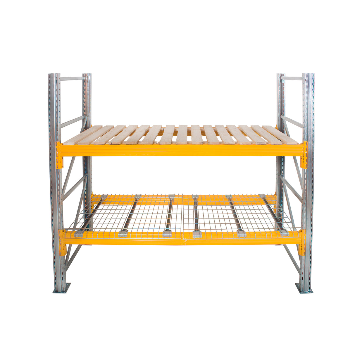Anco Pallet Racking 2 Bay Run with Wide Beams