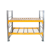 Anco Pallet Racking 2 Bay Run with Wide Beams