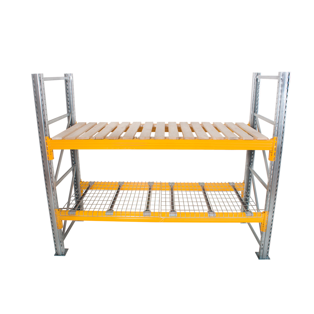 Anco Pallet Racking 2 Bay Run with Wide Beams