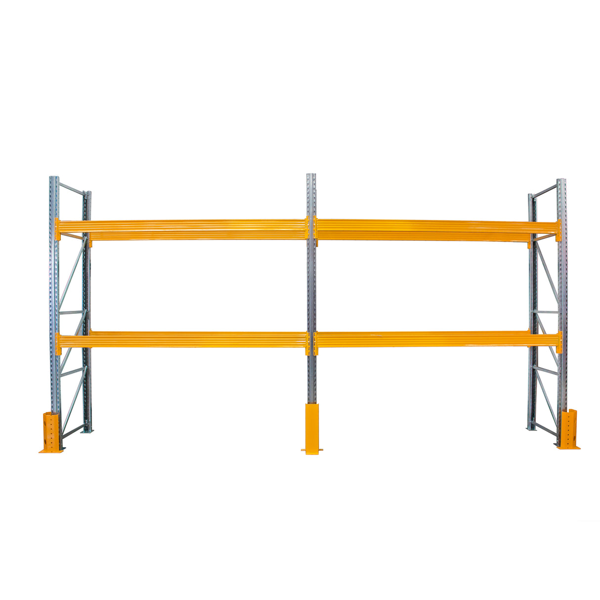 Anco Pallet Racking 2 Bay Run with Wide Beams