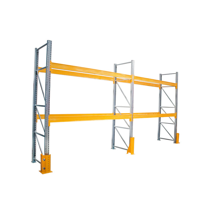 Anco Pallet Racking 2 Bay Run with Wide Beams