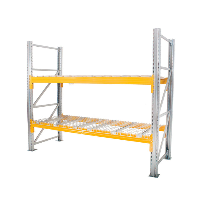 Anco Pallet Racking 2 Bay Run with Wide Beams