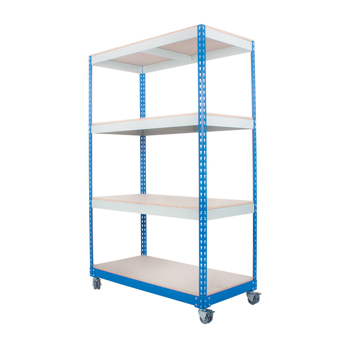 Anco® Rivet Trolley Shelving c/w 4 Chipboard Shelves